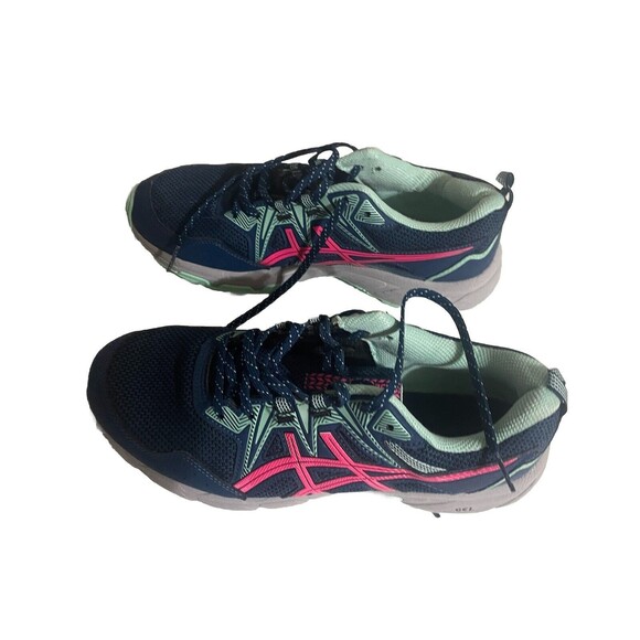 ASICS WOMENS GEL-VENTURE 8 TRAIL RUNNING SHOES MAKO BLUE PINK GLO SIZE 10 - Picture 5 of 13